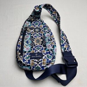 Vera Bradley Blue and Purple Patterned Crossbody